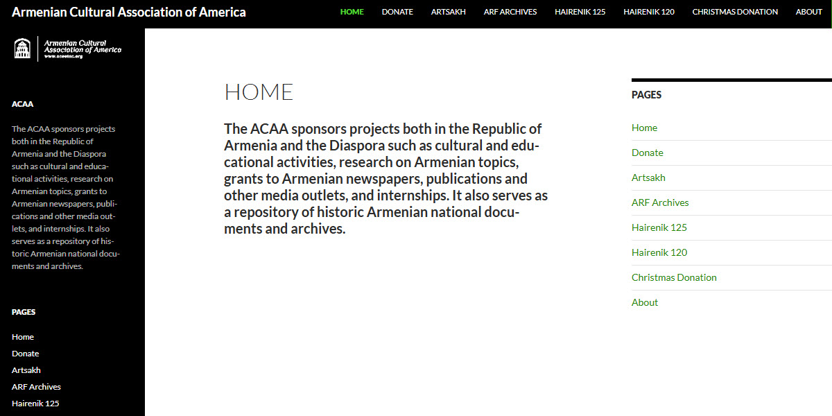 Armenian Cultural Association of America, Inc.
